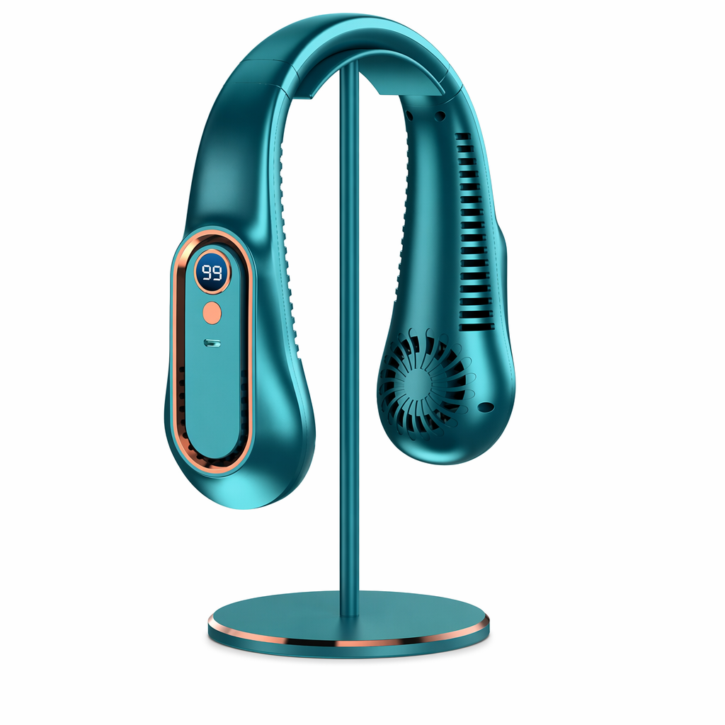 Bladeless Portable Cooling Device Green