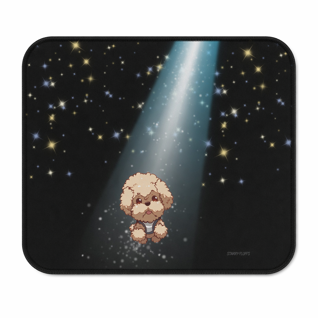 Pookie the Poodle Glowing Mouse Mat by Starry Fluff Default
