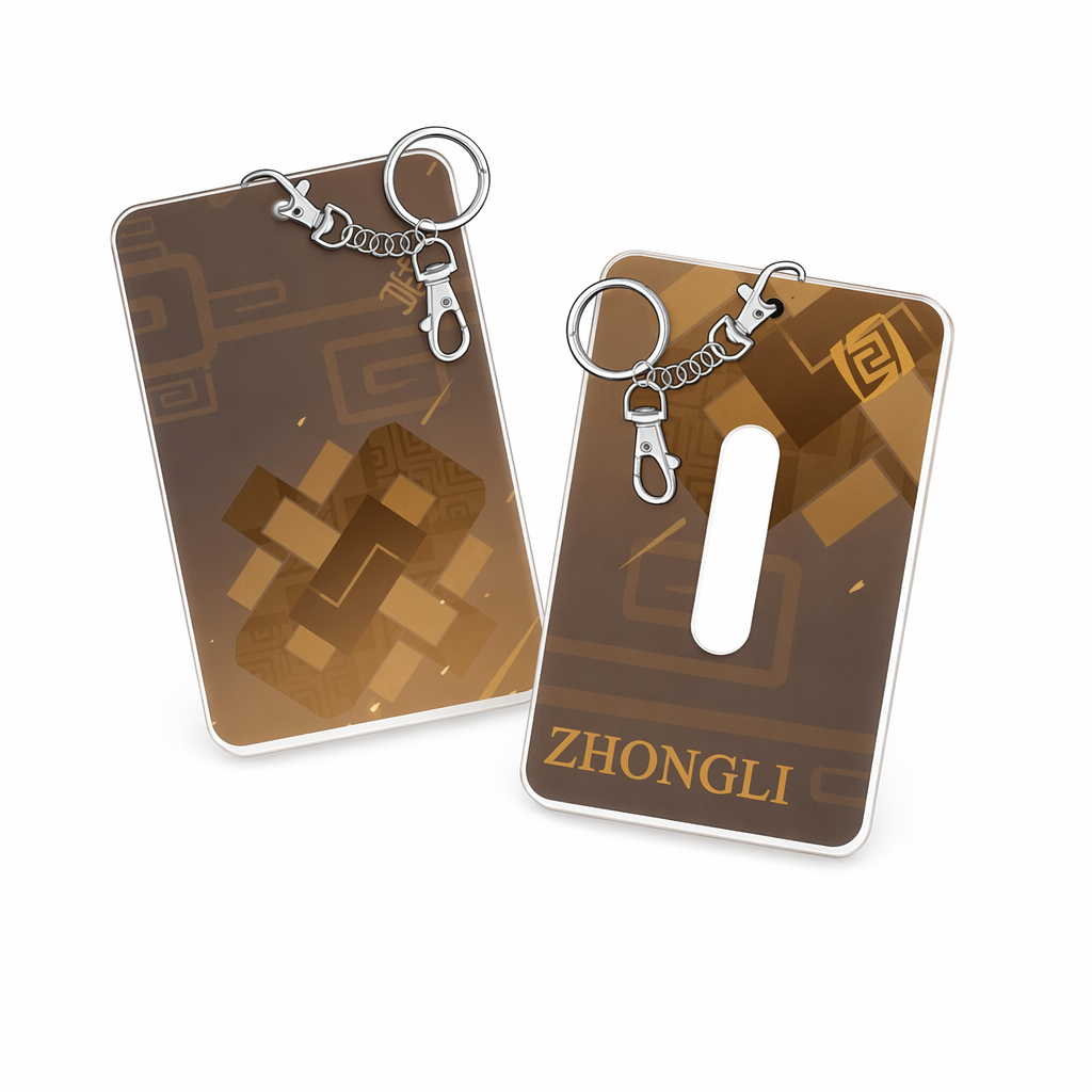 Genshin Impact Badge Holder - Practical Gift Zhongli