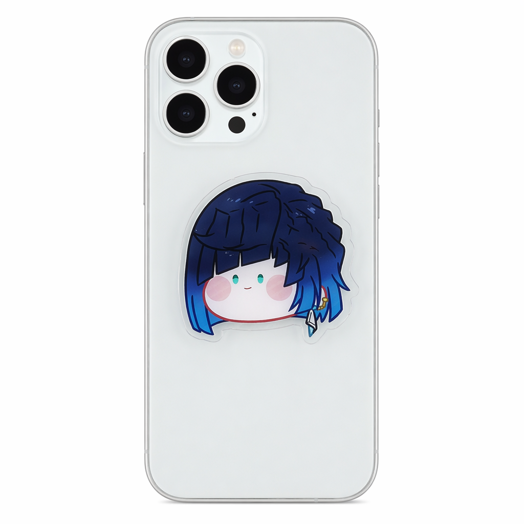 Chibi Genshin Impact Phone Grips with Characters Yelan