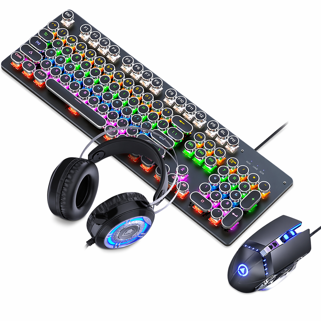 X1Z Ninja Dragon Gaming Keyboard Mouse Set with Gaming Headphones Default