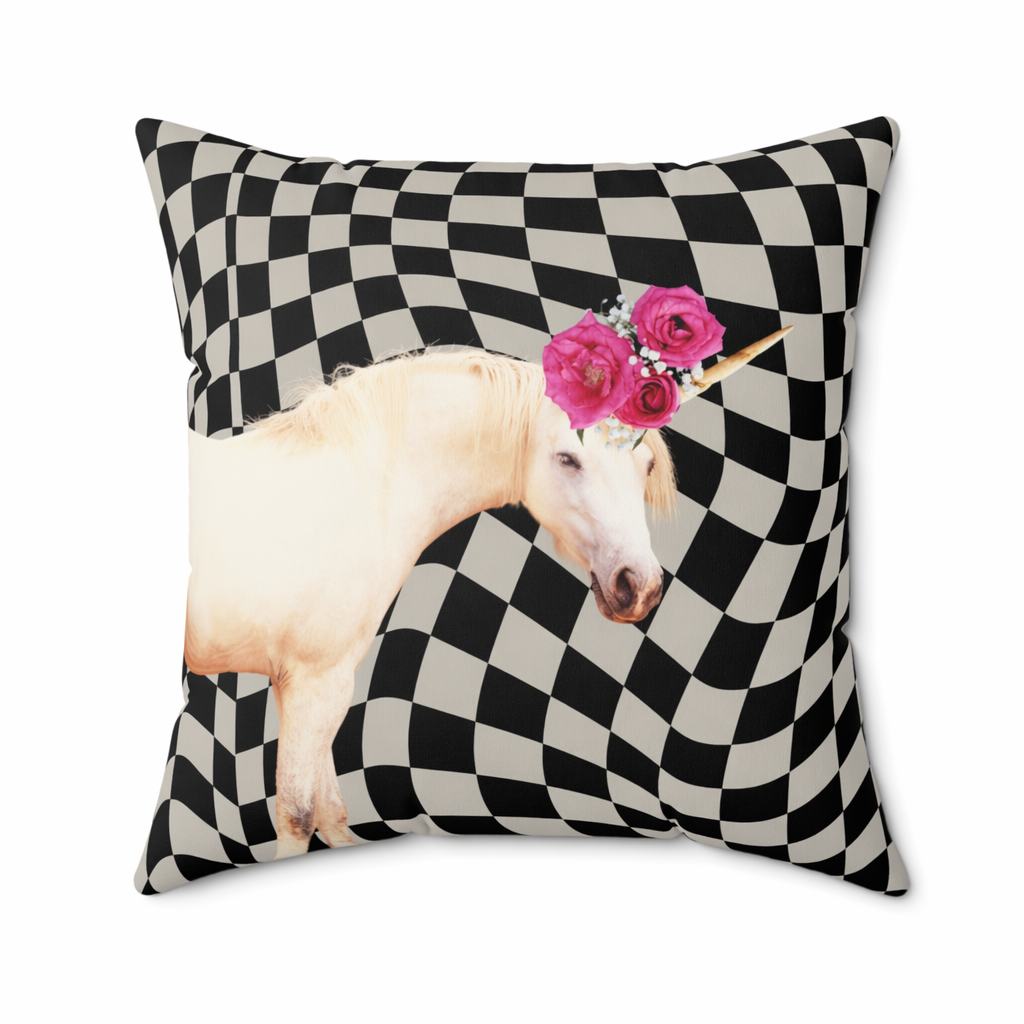 Cosmic Nostalgic Mythical Square Pillow - 3 Sizes Default