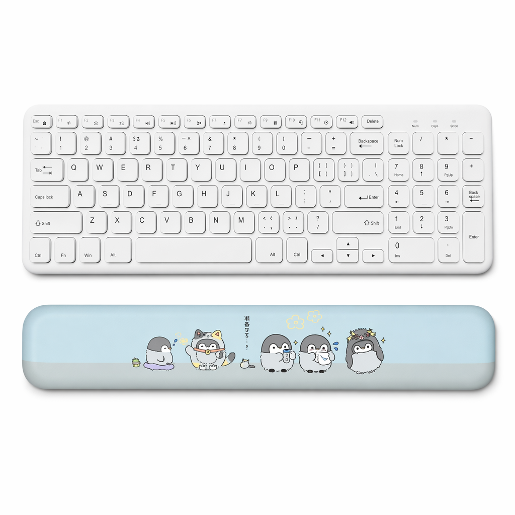 Cute Penguin Mouse Mat with Wrist Rests B