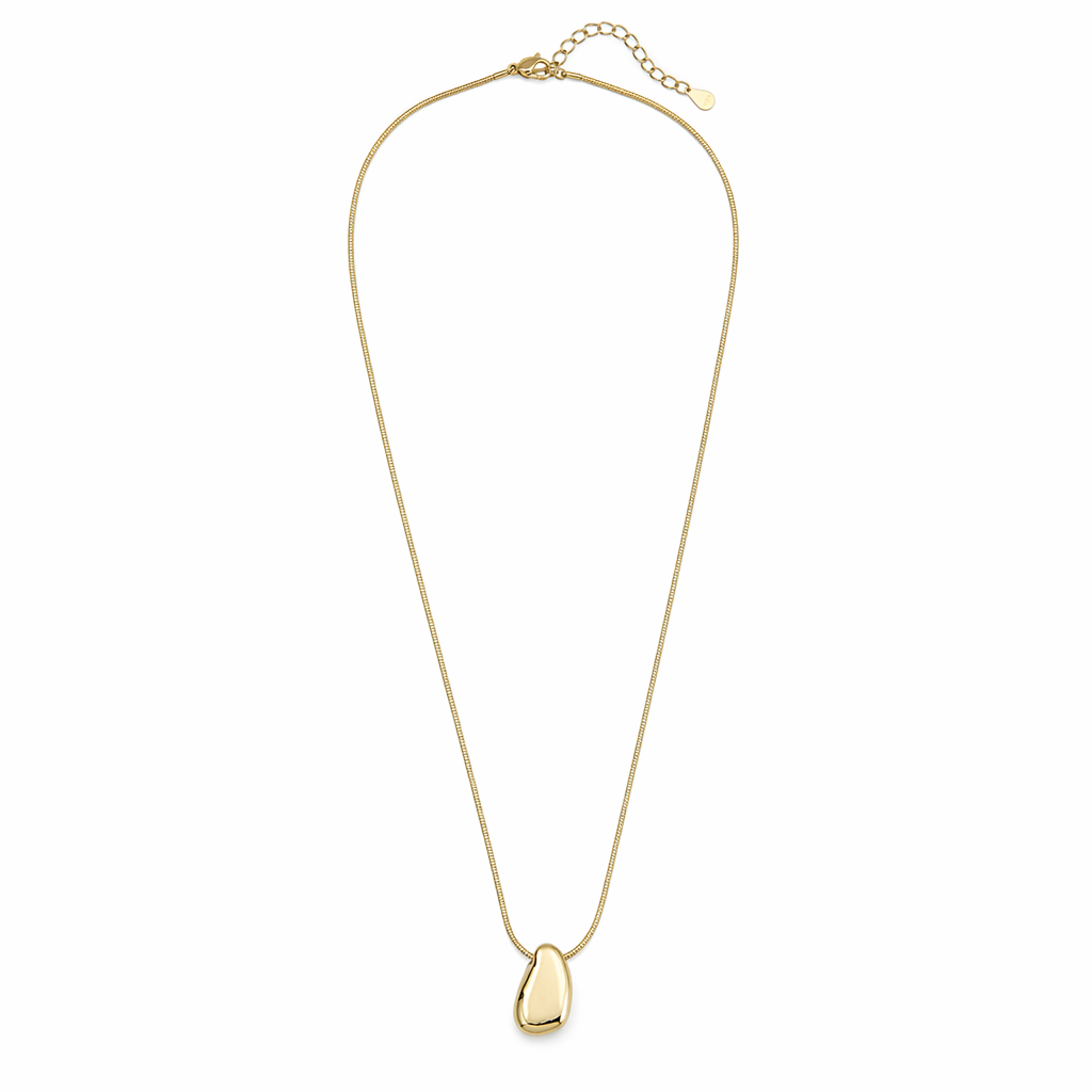 Bean Pendant Necklace for Women Gold