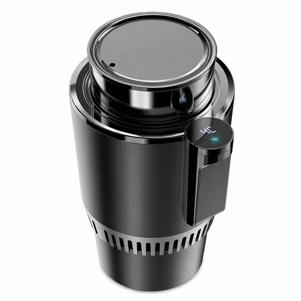 Smart Cooler Cup Holder with Digital Display - All-in-One Solution for Keeping Your Beverages Chilled Default
