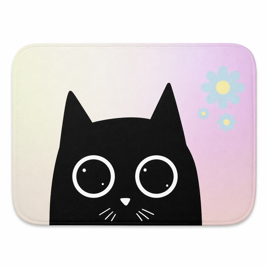 Cat-themed Anime Bath Mat that Exudes Cuteness Default