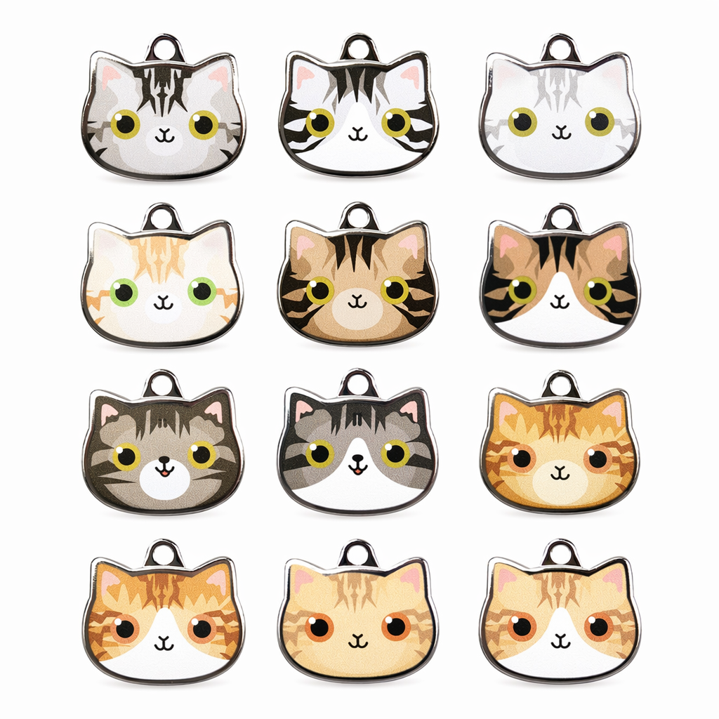 Tabby Cat ID Tags with Engraving Default