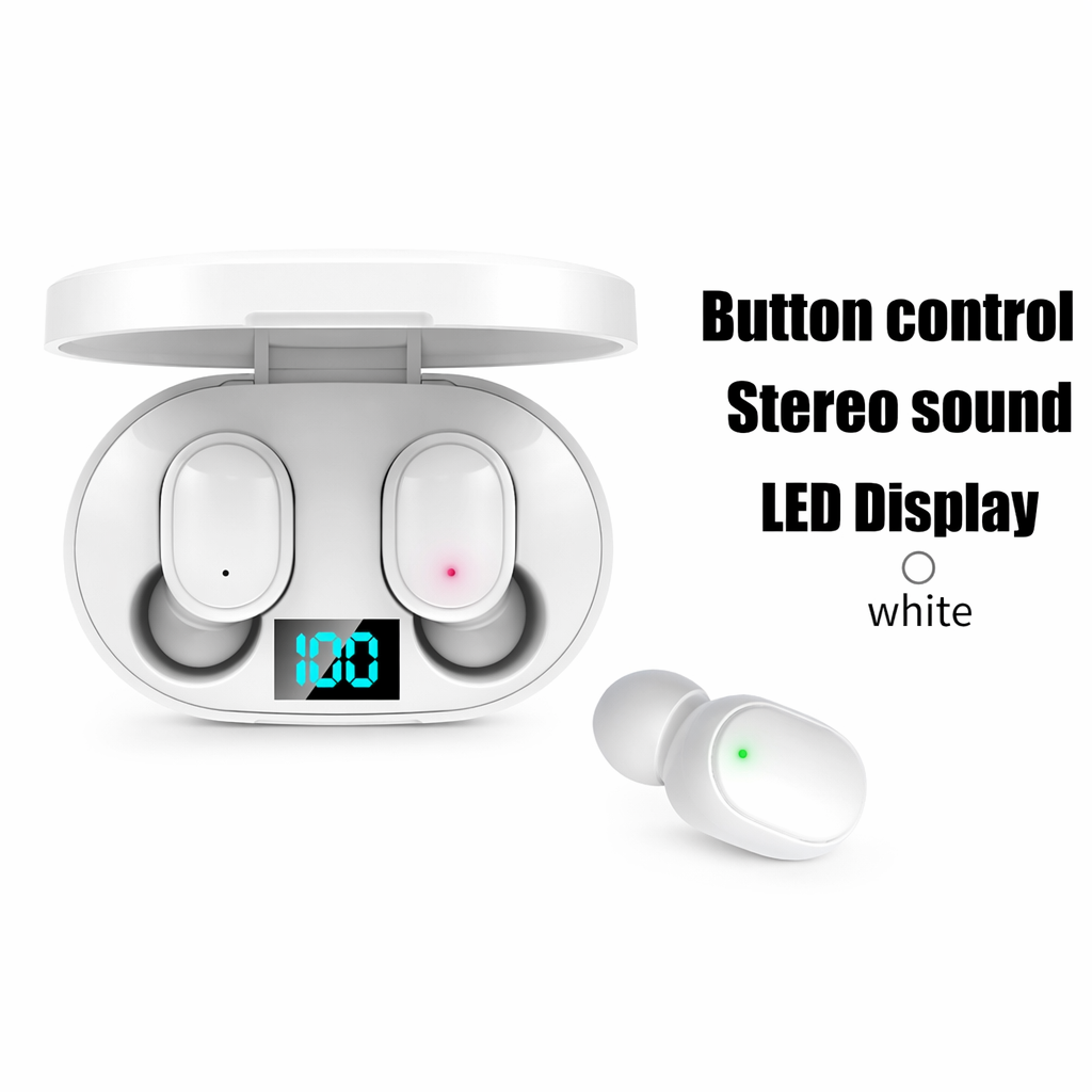 Colorful Dragon Echo Bluetooth Earbuds White