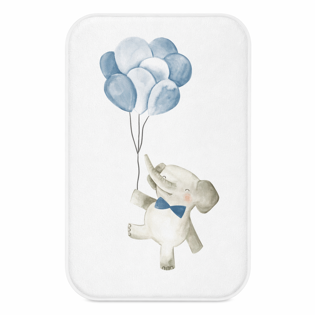 Home Accents Mat Featuring a Baby Elephant with Balloons Default