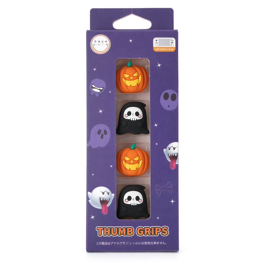 "Skull Monster" Switch OLED Joystick Caps Default