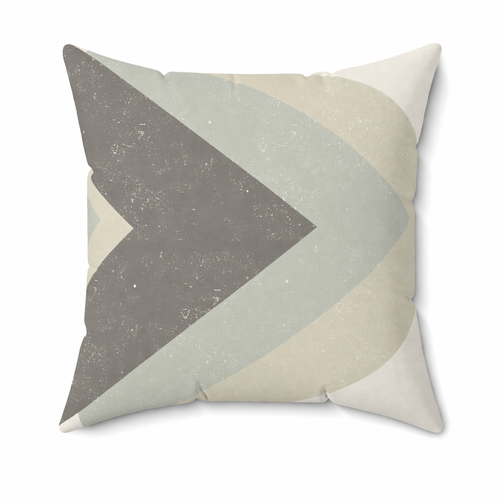 Arrow Design Throw Cushion - 20" x 20" with a Layered Look Default