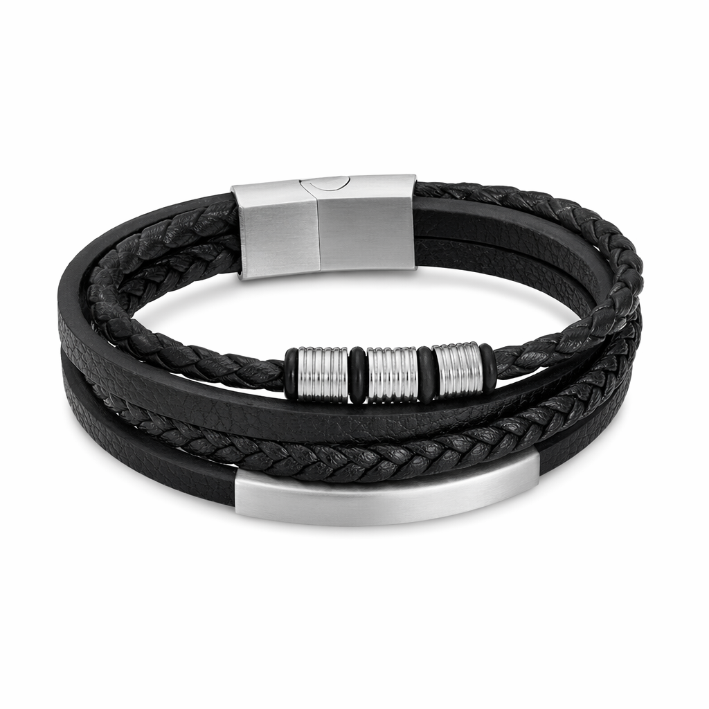 Braided Charm Bracelet Made from Vegan Leather 34