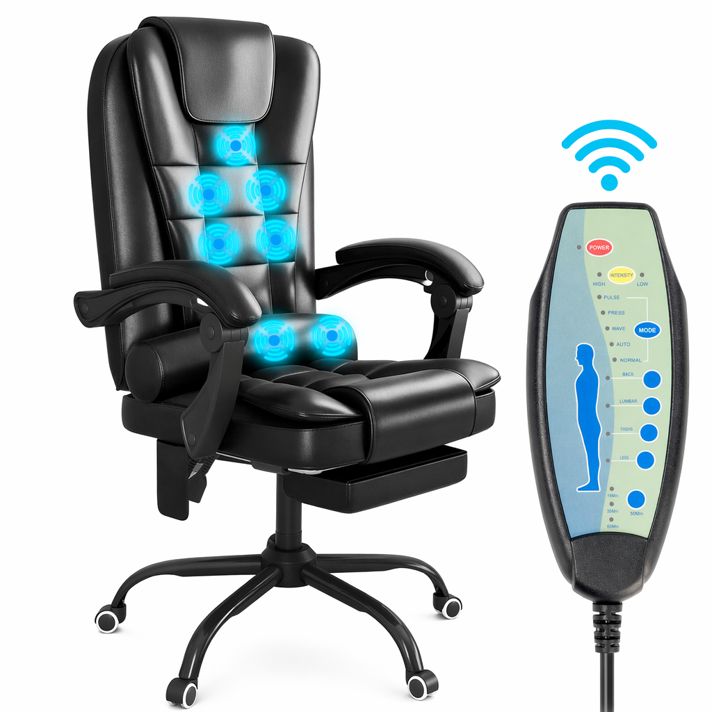 Deluxe Executive Massage Chair with Leg Support Default