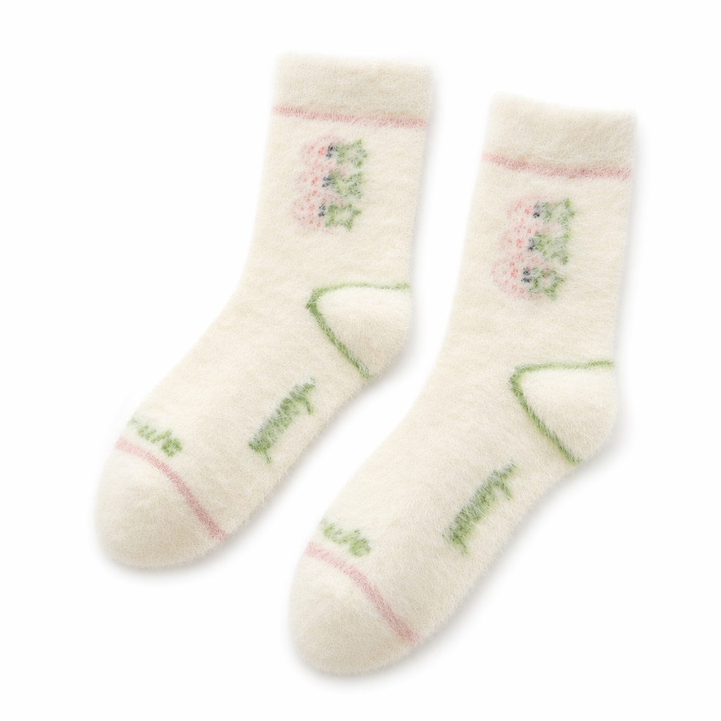 Fluffy Fairy Tale Socks Collection Green