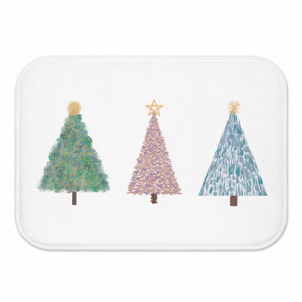 Festive Bath Mat for Christmas Tree Season Default