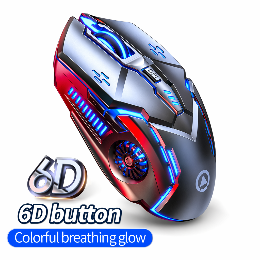 Enhanced Gaming Experience with 6 Button Dragon Mouse at 3200 DPI Gray