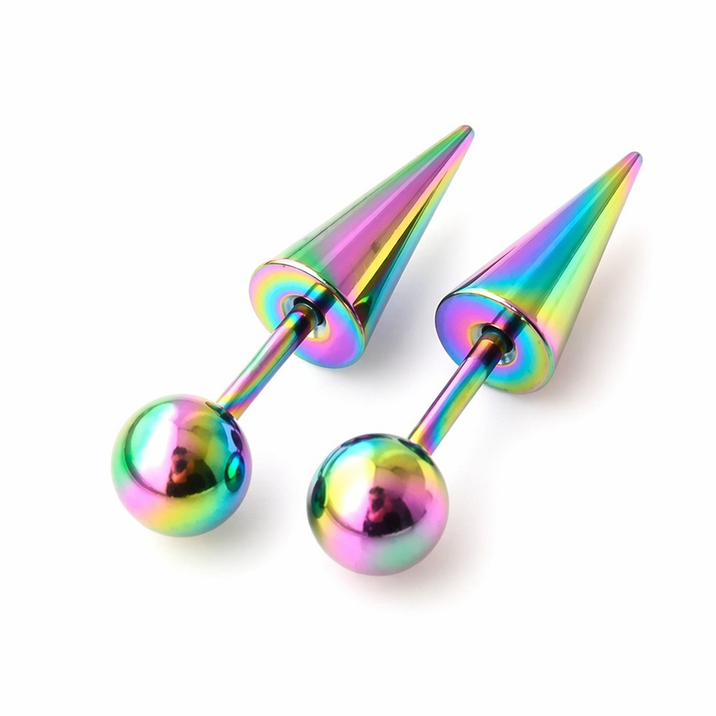 Spike Screw Earrings for All Genders Color 4