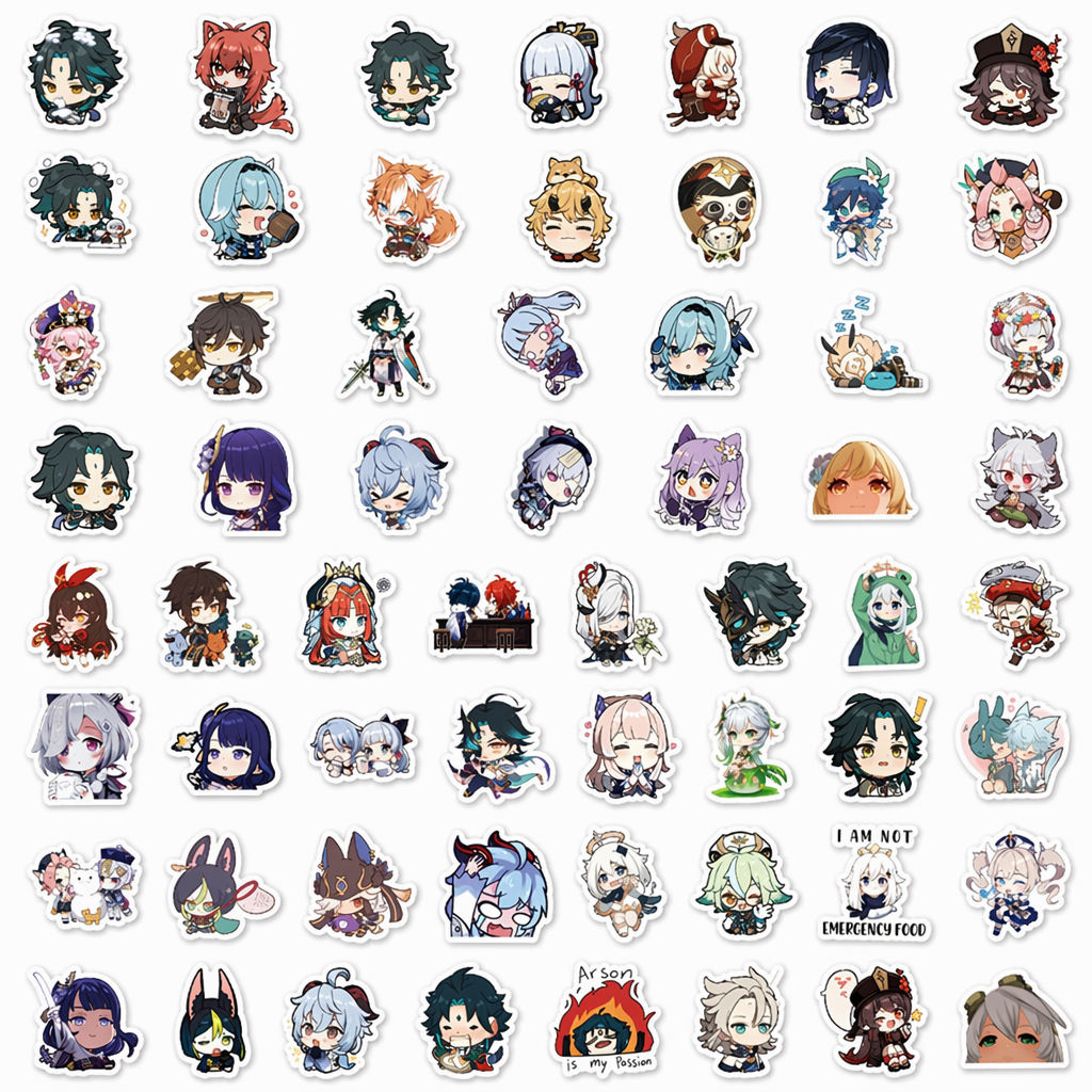 Genshin Impact PVC Stickers - Customizable! Default