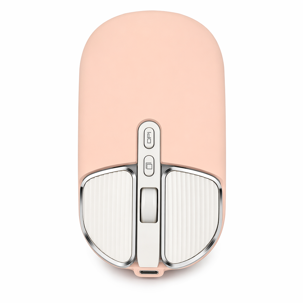 Rechargeable Bluetooth Wireless Mouse - 2400 DPI Pink
