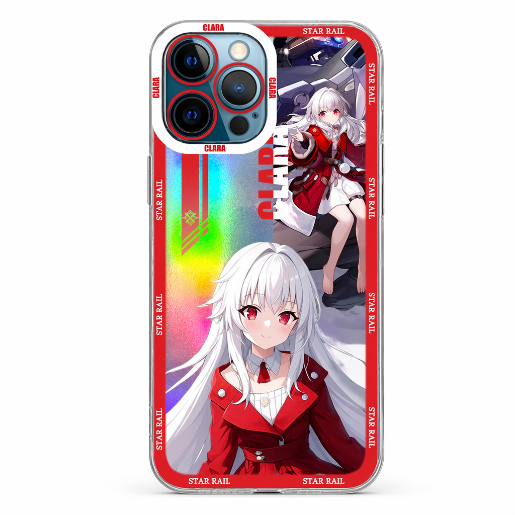 Holographic Honkai Star Rail iPhone Cases Clara
