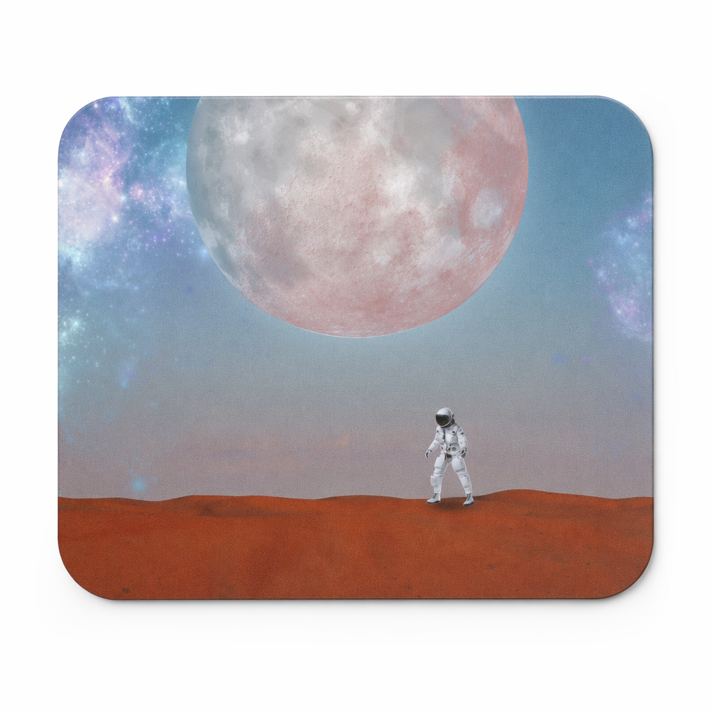 Mouse Pad - Exploring New Worlds with Astronaut on an Uncharted Planet Default