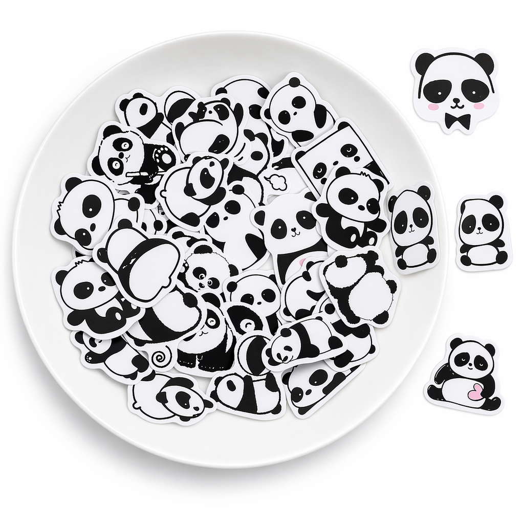 45PCS Panda Stickers for Creative Crafts Default