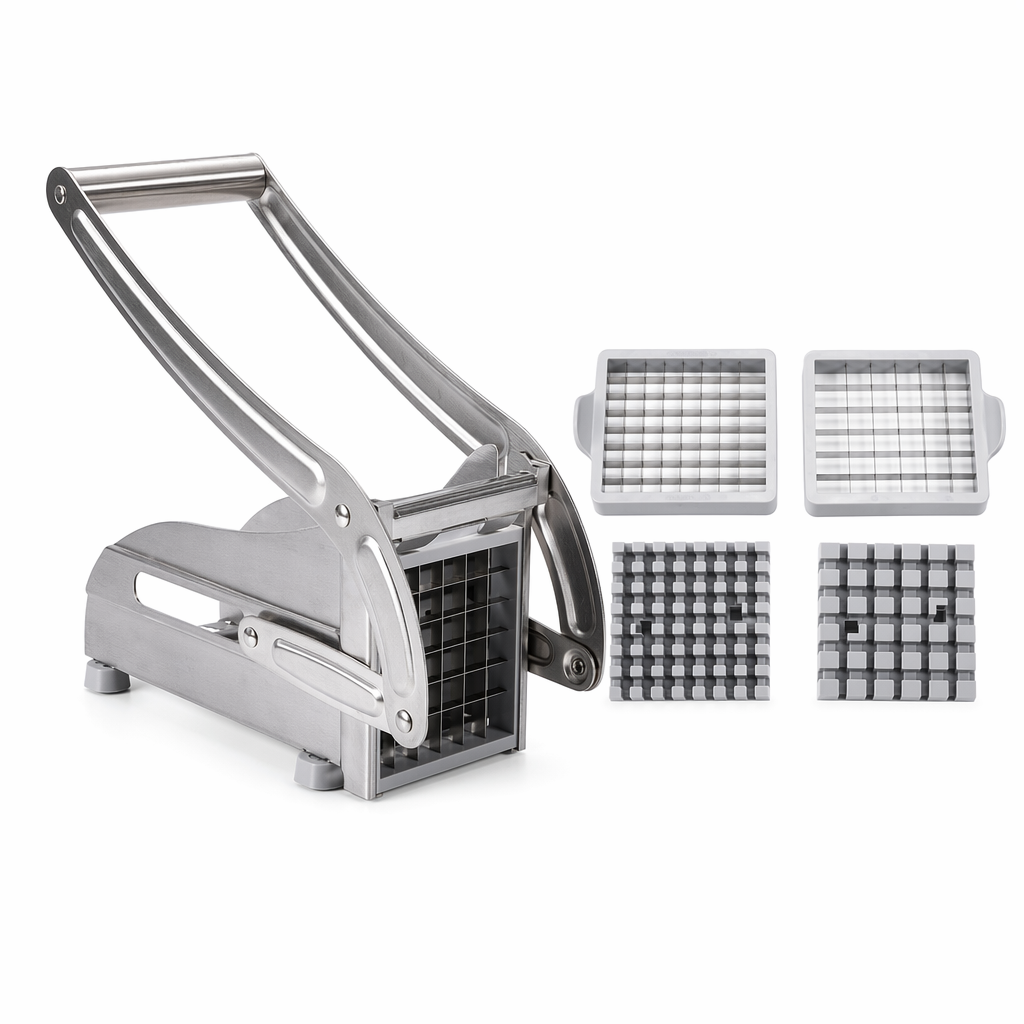 Two Varieties of Blades Stainless Steel Potato and French Fries Cutter Default