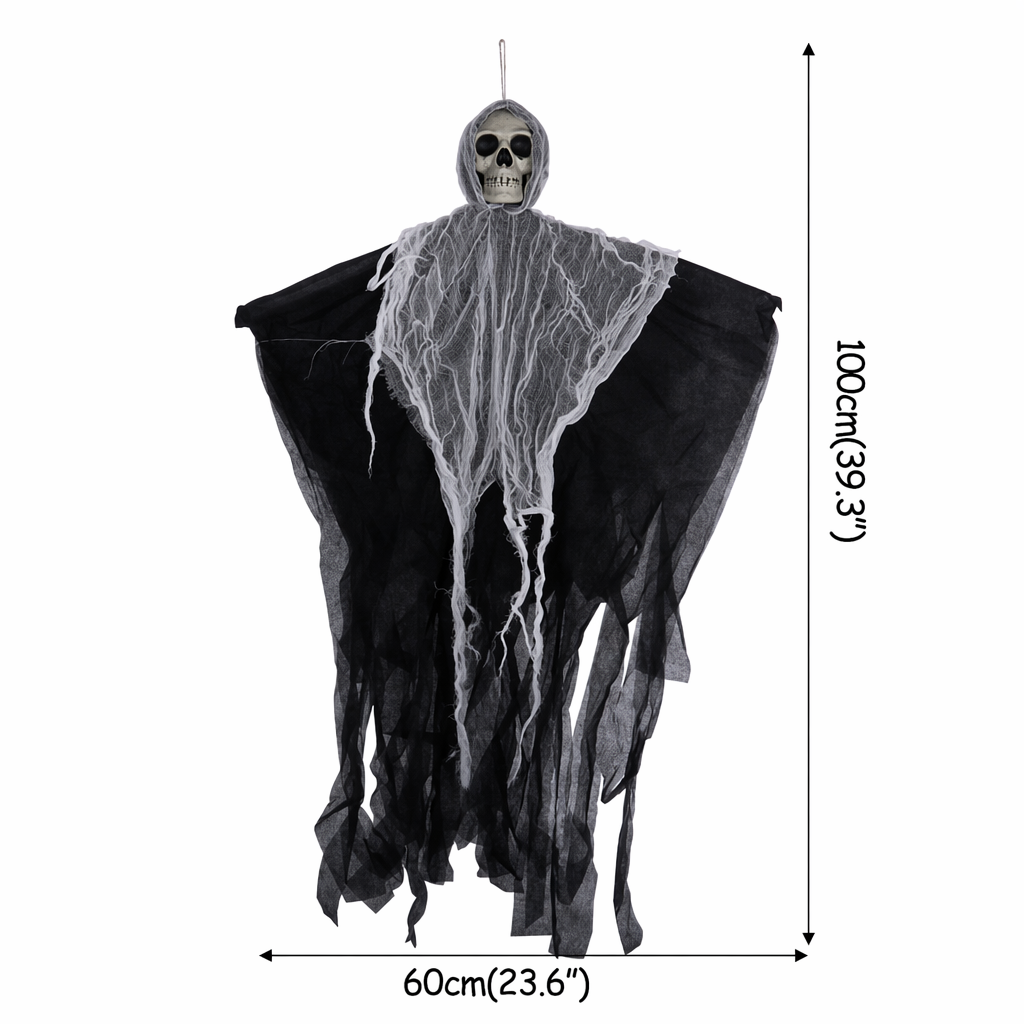 Skull Ghost Halloween Decorative Hanging Prop Default