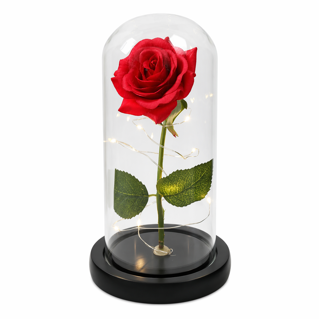 Cosmic LED Rose Sphere Red