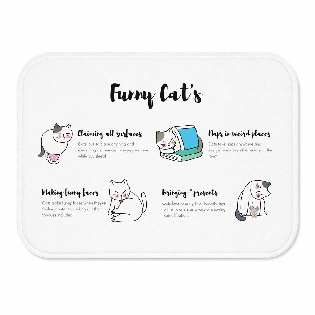 Hilarious Feline Actions Bathroom Rug Default