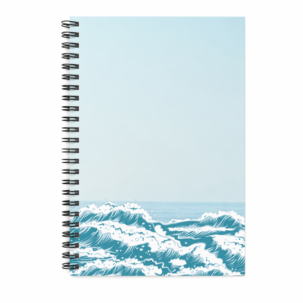Spiral Bound Notebook for a Relaxing Day at the Beach Default