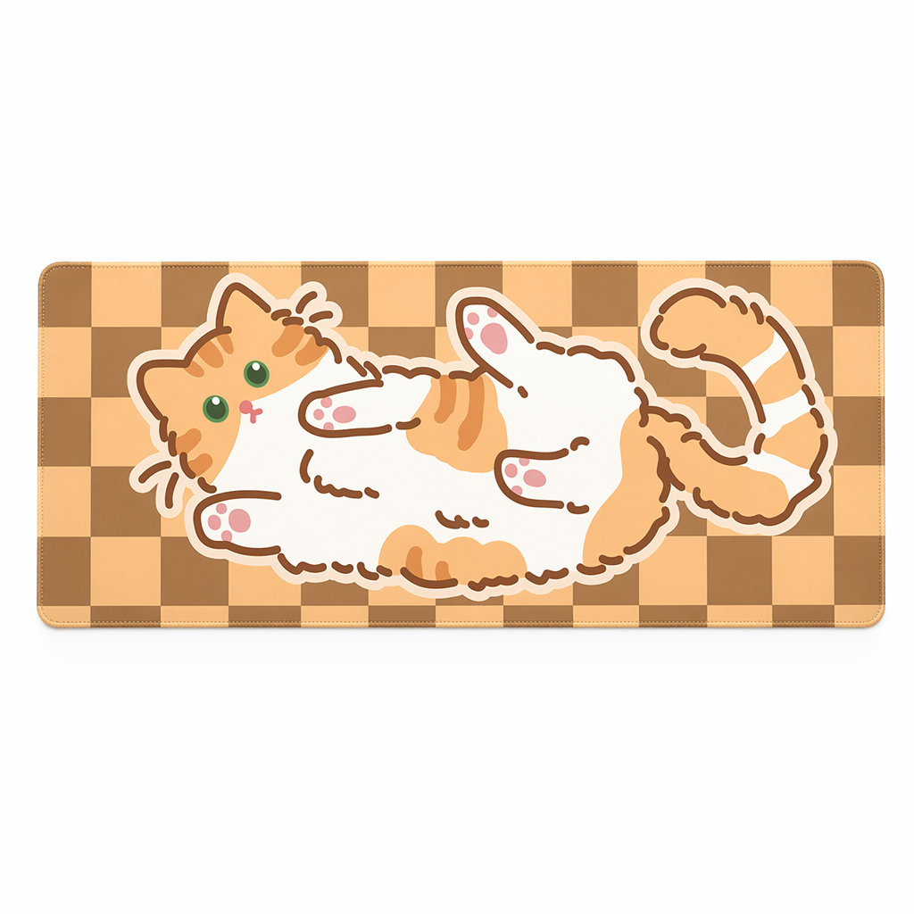 Cat Desk Mat: Durable, Non-Slip, Vibrant B