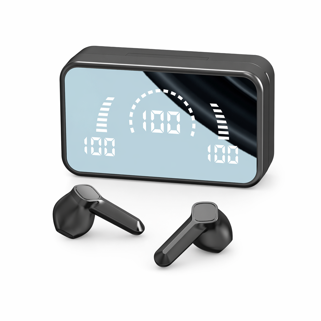 Bluetooth 5.3 Wireless Earbuds with Dragon-inspired Design Black