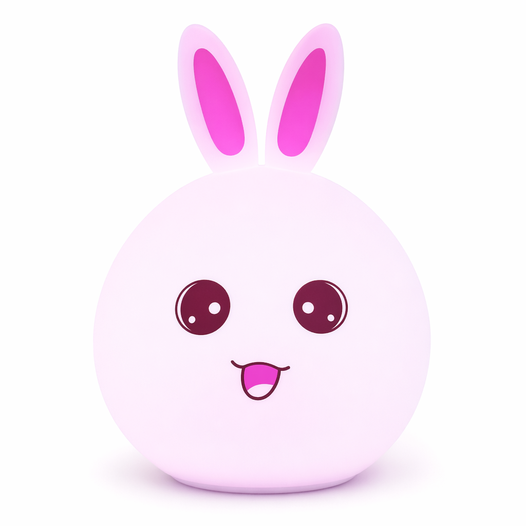 Silicone Rabbit Lamp with Touch Controls Default