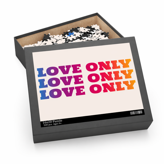 500-Piece Puzzle Featuring Artistic Images of Love Only Default