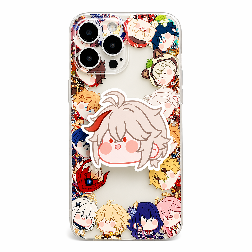 Chibi Genshin Impact Phone Grips with Characters Kaedehara Kazuha
