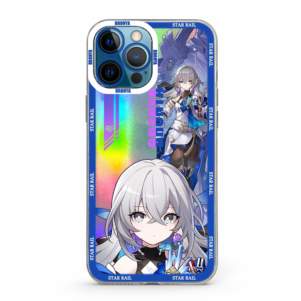 Holographic Honkai Star Rail iPhone Cases Bronya