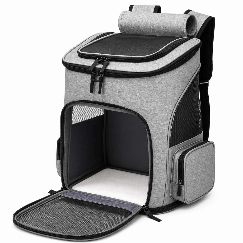Pet Carrier Backpack with Foldable Design for Comfortable Travel with Your Furry Friend Default