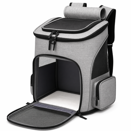 Pet Carrier Backpack with Foldable Design for Comfortable Travel with Your Furry Friend Default