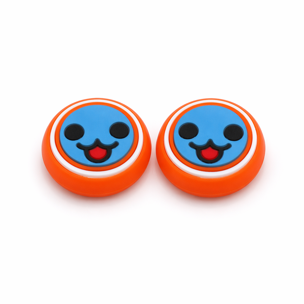 Taiko-inspired Joystick Caps for Gaming Controllers Blue