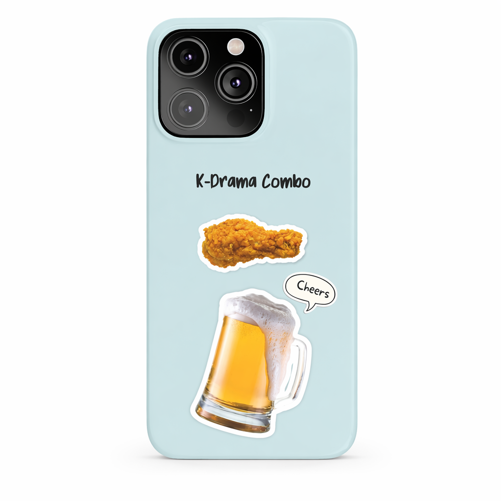 Slim iPhone 14, 14 PRO, 14 PRO MAX Case for Crispy Chicken and Brew Lovers Default