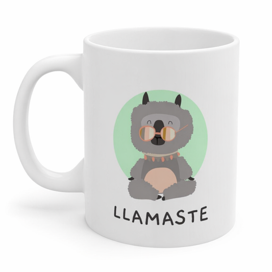 Yoga Mug with LLAMASTE Design Default