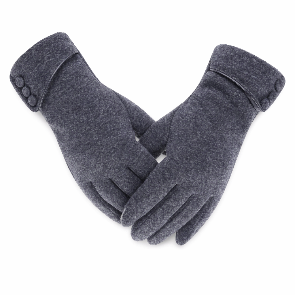 Winter Touch Screen Gloves for Women with Fleece Lining for Warmth Gray