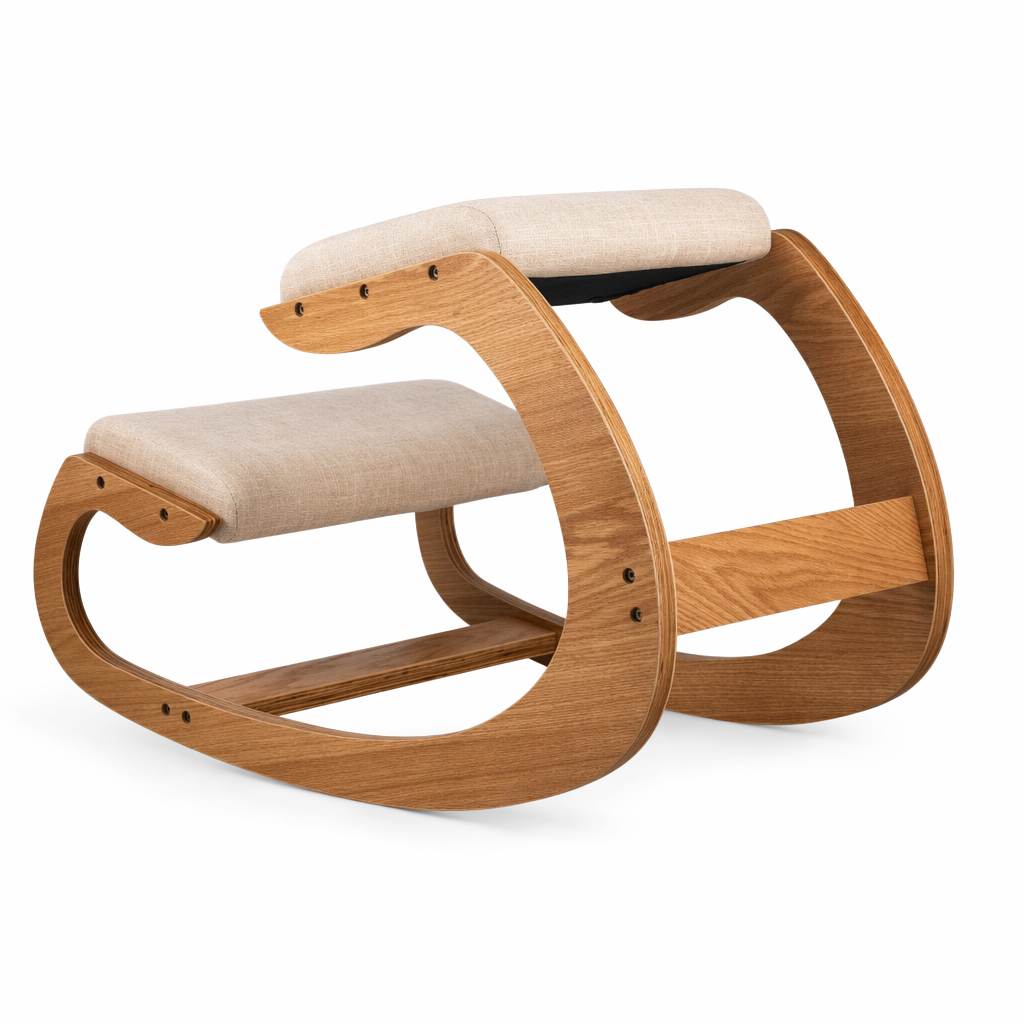 Ergonomic Rocking Kneeling Seat - Improved Comfort and Posture Support Default