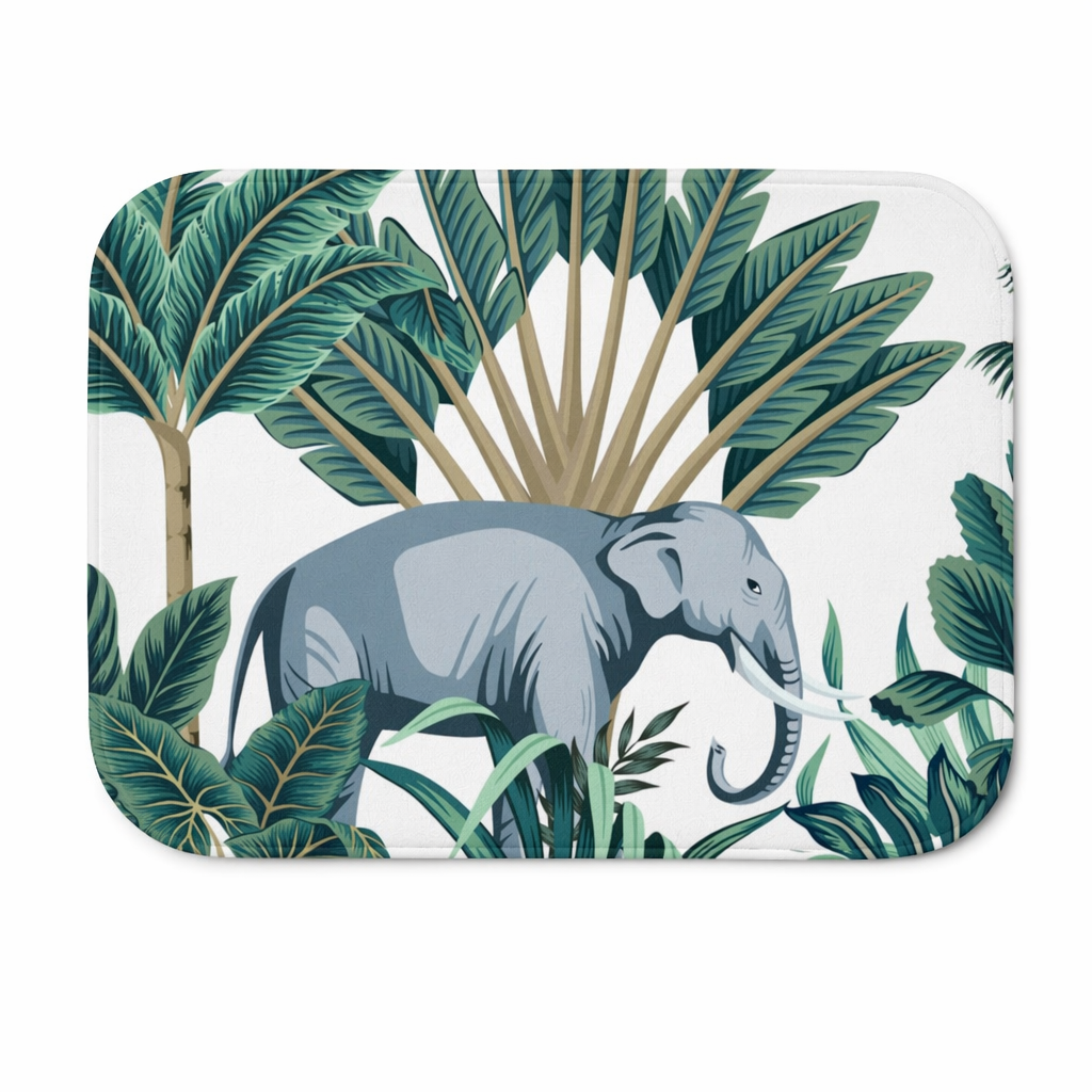 Wild Elephant Bath Mat for Lucky Home Decor Default