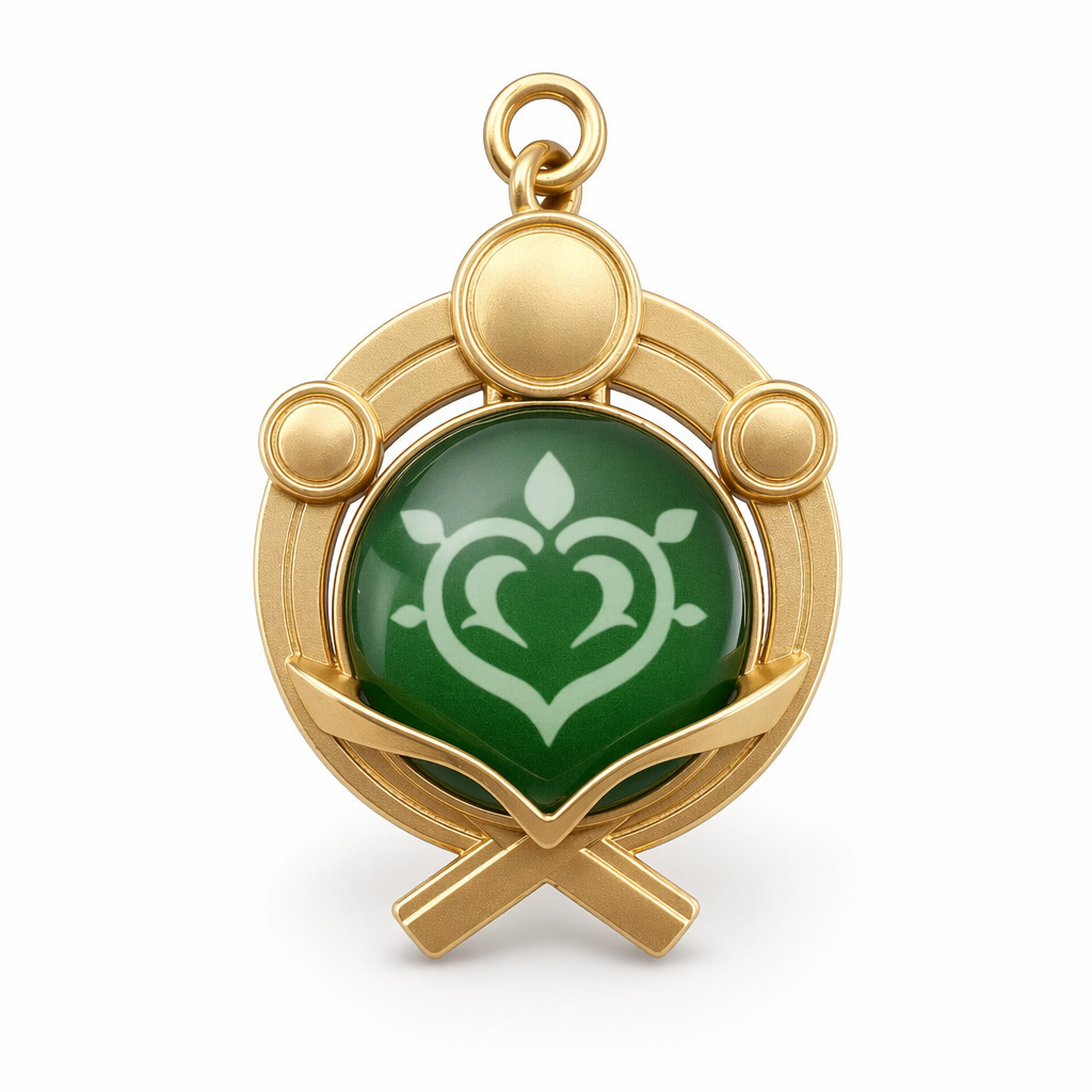Genshin Impact Inazuma Vision Keychain Dendro