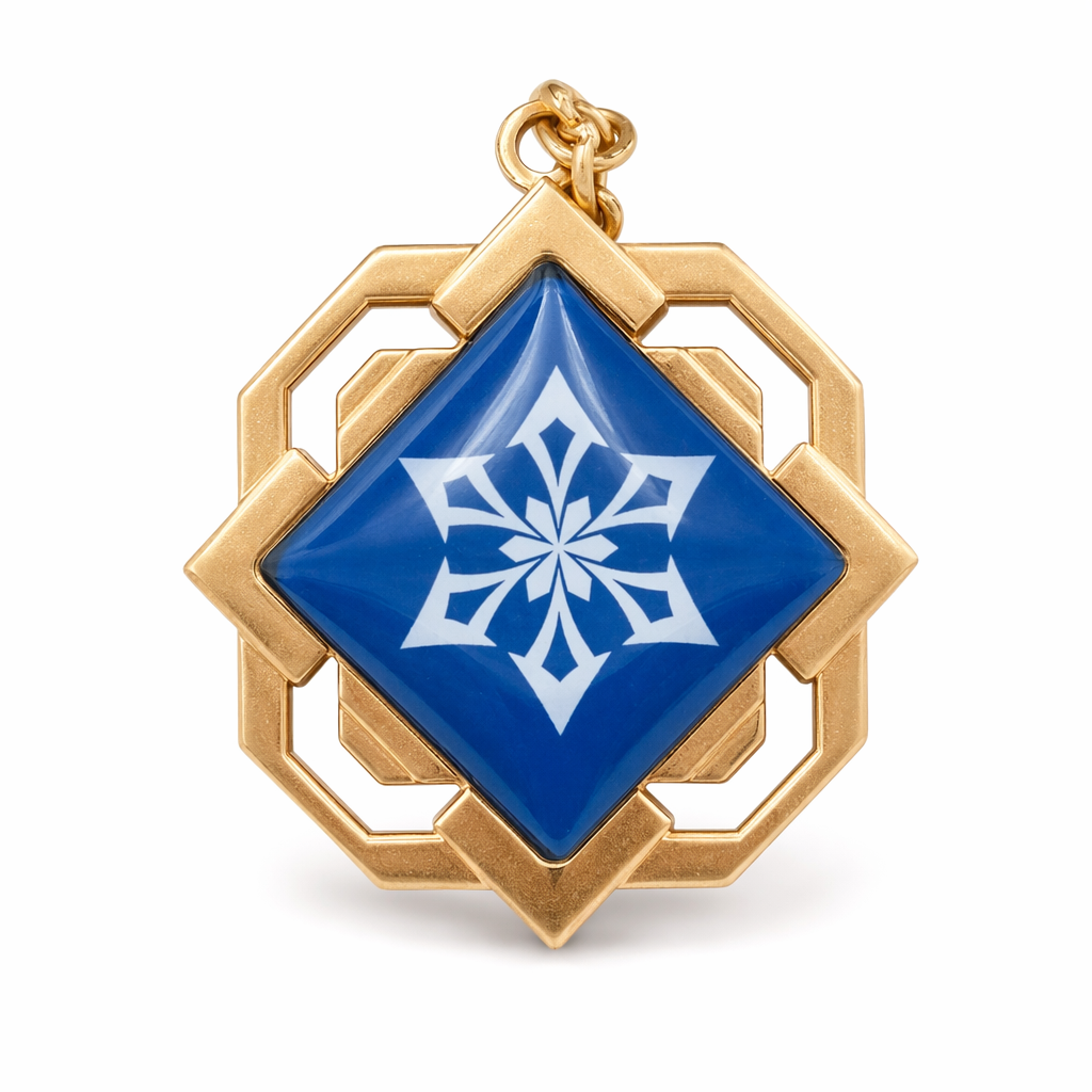 Liyue Vision Key Chain: Genshin Impact Cryo