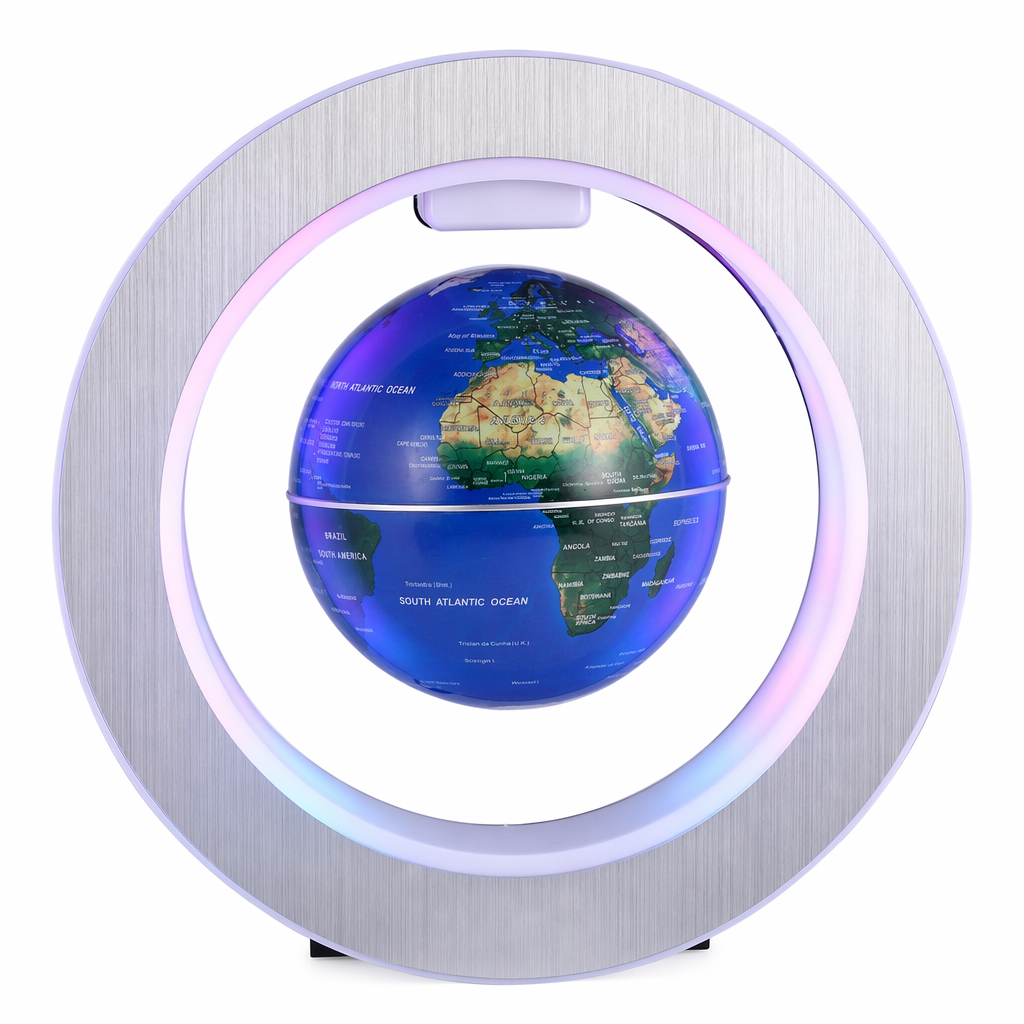 Levitating LED Globe with Magnetic Technology Blue