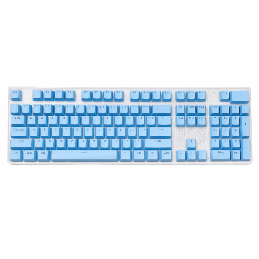 104-Key Mechanical Keyboard Keycap Set Blue