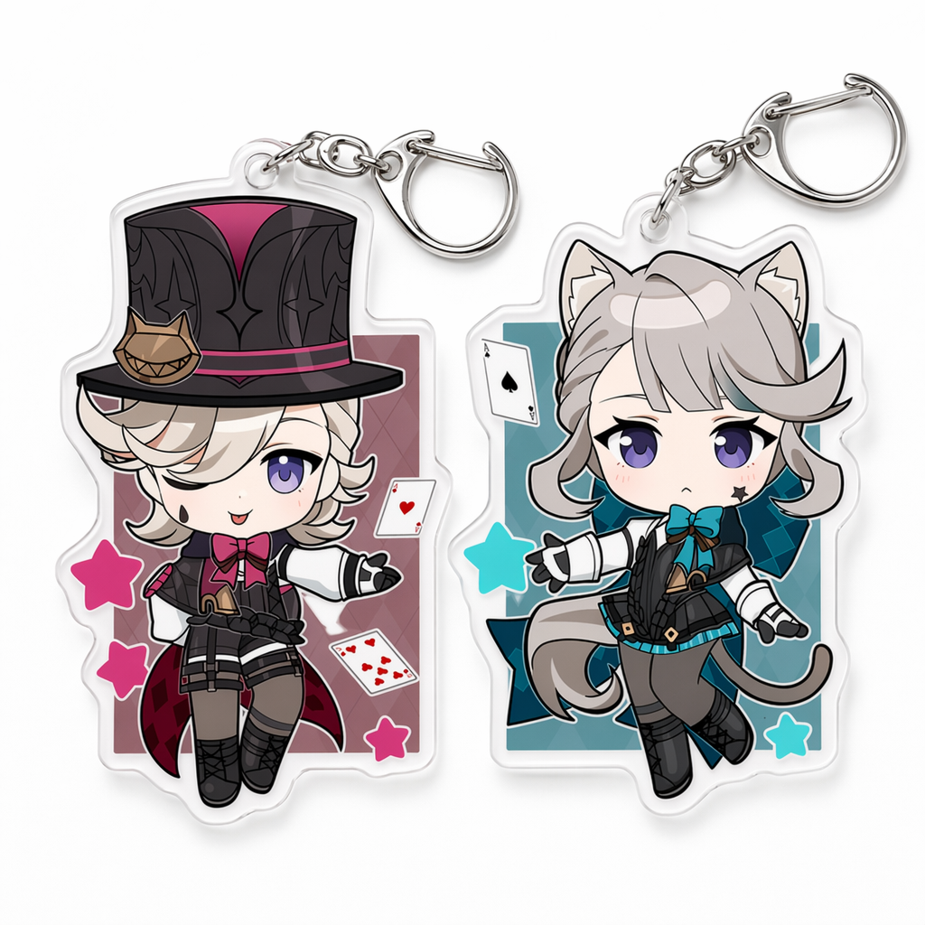 Lyney & Lynette Acrylic Charms: Magical, Artful, Durable Default